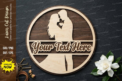 Couple Silhouette laser Cut svg Cutting file SVG Regulrcrative 