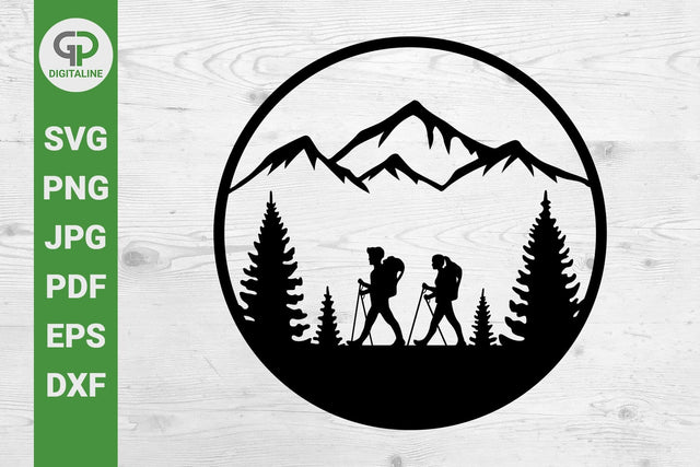 Couple Walking SVG, Mountaineers SVG SVG GPDigitaline 