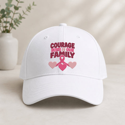 Courage Runs in Our Family Embroidery Design – Breast Cancer Awareness Pink Ribbon Embroidery, Cancer Support Machine Embroidery File Embroidery/Applique DESIGNS PatternFeed8 