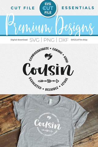 Cousin svg for Cricut SVG SVG Cut File 
