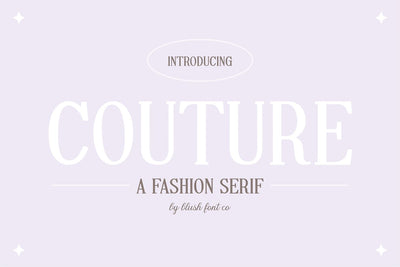 Couture Classic Serif Font Font Blush Font Co. 