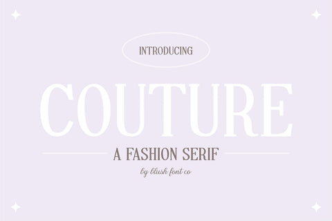 Couture Classic Serif Font Font Blush Font Co. 