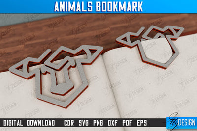 Cow Bookmark | Book Lover | Book Marker | Page Holder | Paperclip | CNC File SVG Fly Design 
