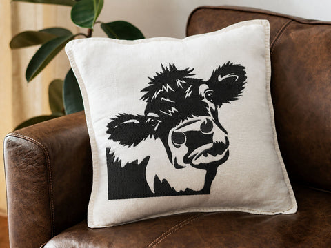 Cow head Embroidery Design File, Farm animal Embroidery, Calf funny face, Farmhouse Cow Head Embroidery, Cute Farm Animal Embroidery File Embroidery/Applique DESIGNS DesignDestine 