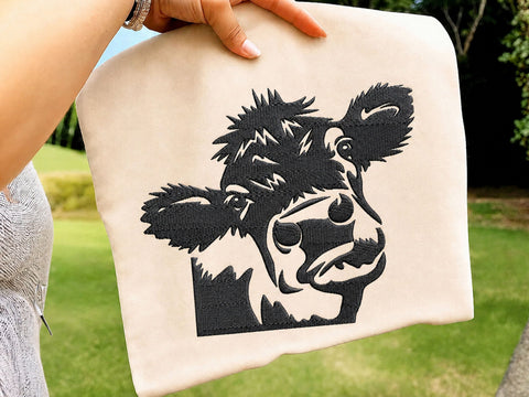 Cow head Embroidery Design File, Farm animal Embroidery, Calf funny face, Farmhouse Cow Head Embroidery, Cute Farm Animal Embroidery File Embroidery/Applique DESIGNS DesignDestine 