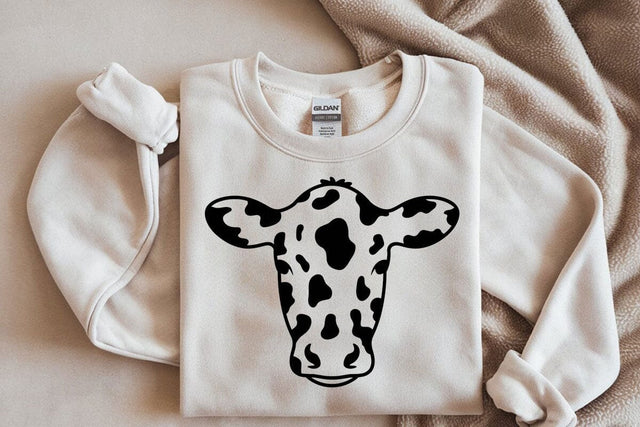 Cow Head Monogram Svg, Cow Print Svg, Cow Spots Pattern, Animal Print Pattern SVG DesignDestine 