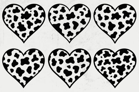 Cow Heart Svg, Cow Print Pattern, Cow Skin Spots Pattern Svg SVG DesignDestine 