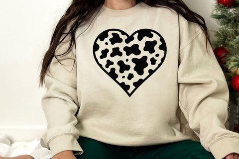 Cow Heart Svg, Cow Print Pattern, Cow Skin Spots Pattern Svg SVG DesignDestine 