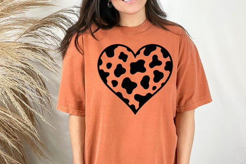 Cow Heart Svg, Cow Print Pattern, Cow Skin Spots Pattern Svg SVG DesignDestine 