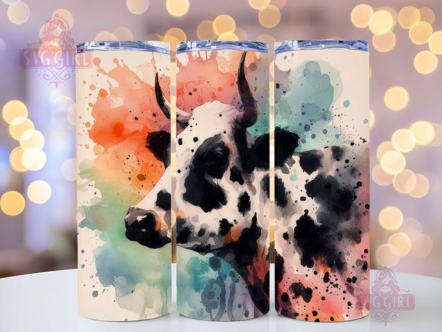 Cow Hide Sublimation Tumbler Design, Cow Fur Print 20oz Skinny Tumbler Wraps Templates - PNG Digital Download Sublimation SvggirlplusArt 