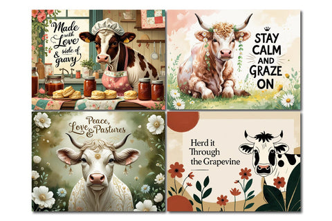 cow kitchen cutting board, farmhouse cow design Sublimation Paper Switch 