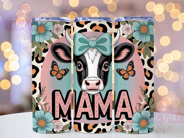 Cow Mama Western 20oz Tumbler, Cow Mama, Farmhouse Tumbler, 20oz Sublimation, PNG Design, Rustic Mug, Country Gift Sublimation SvggirlplusArt 