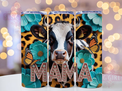 Cow Mama Western 20oz Tumbler, Cow Mama, Farmhouse Tumbler, 20oz Sublimation, PNG Design, Rustic Mug, Country Gift Sublimation SvggirlplusArt 