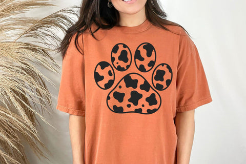 Cow Paw Print Svg, Cow Spots Svg, Animal Paw Print Svg, Farmhouse Svg, Dog Paw Svg SVG DesignDestine 