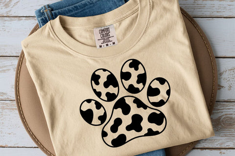 Cow Paw Print Svg, Cow Spots Svg, Animal Paw Print Svg, Farmhouse Svg, Dog Paw Svg SVG DesignDestine 