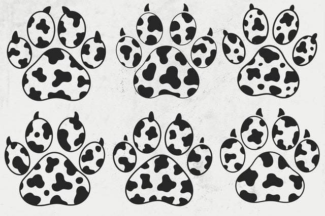 Cow Paw Print Svg, Cow Spots Svg, Animal Paw Print Svg, Farmhouse Svg, Dog Paw Svg SVG DesignDestine 