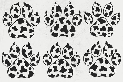 Cow Paw Print Svg, Cow Spots Svg, Animal Paw Print Svg, Farmhouse Svg, Dog Paw Svg SVG DesignDestine 