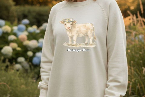 Cow Png Bundle, Cottage Cow Png, Farm Life Quote Bundle, Gentle and Kind Png, Life Is Better on the Farm, Slow Down and Moo Png Digital Art SVG TiffsCraftyCreations 