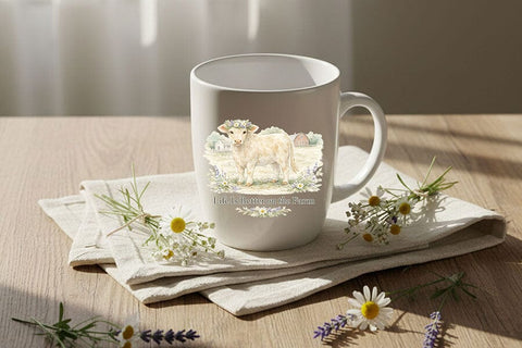 Cow Png Bundle, Cottage Cow Png, Farm Life Quote Bundle, Gentle and Kind Png, Life Is Better on the Farm, Slow Down and Moo Png Digital Art SVG TiffsCraftyCreations 