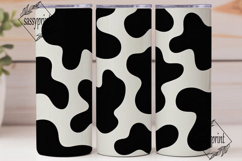 Cow Print 20oz Tumbler Wrap Sublimation sassyprint 