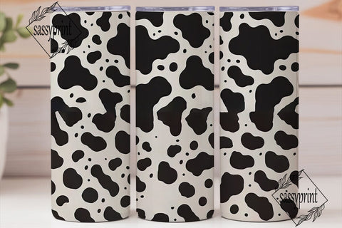 Cow Print 20oz Tumbler Wrap Sublimation sassyprint 