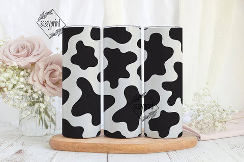 Cow Print 20oz Tumbler Wrap Sublimation sassyprint 
