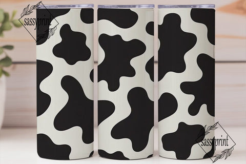 Cow Print 20oz Tumbler Wrap Sublimation sassyprint 