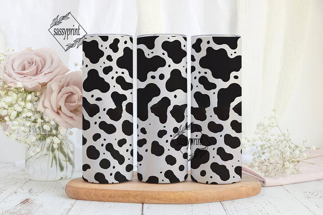 Cow Print 20oz Tumbler Wrap Sublimation sassyprint 