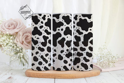 Cow Print 20oz Tumbler Wrap Sublimation sassyprint 