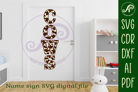 Cow print letters alphabet set x 37 SVG APInspireddesigns 
