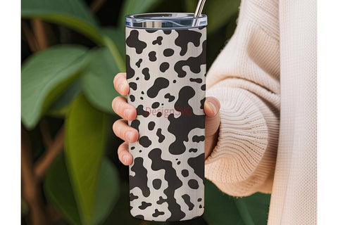 Cow Print Tumbler Wrap PNG Sublimation DesignSVG 
