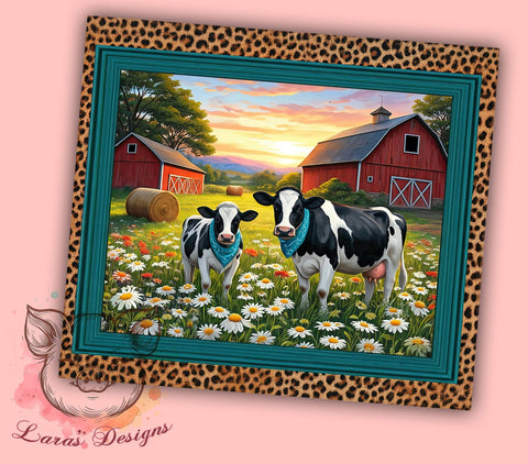 Cow Rustic Farm 20oz Tumbler, Cow Design Drinkware, 20oz Sublimation, Rustic Farm Gift, Country Decor, Animal Lover Gift, Custom Tumblers Sublimation Lara' s Designs 