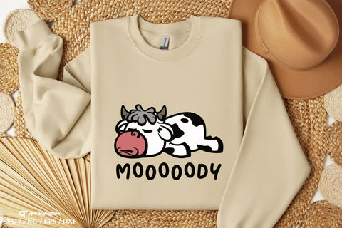 Cow Svg, Baby Cow with a flower Svg, Baby Cow Svg, Cow Svg File, Cow Clipart SVG Artinrhythm shop 