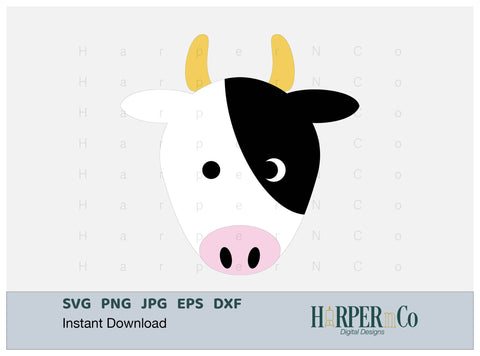 Cow SVG PNG Cut EPS File SVG HarperNCo 