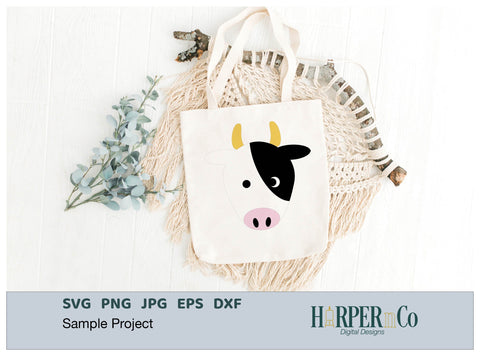 Cow SVG PNG Cut EPS File SVG HarperNCo 
