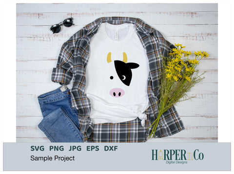 Cow SVG PNG Cut EPS File SVG HarperNCo 