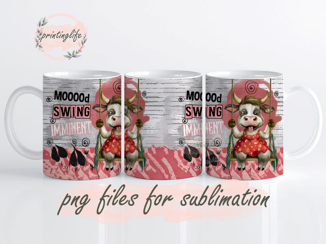 Cow Tumbler Wrap, Cow Lover Design, Funny Cow Sublimation, Cheeky Cow Mug Wrap Design, Instant Digital Design Download Mug Wrap Design, Mug Design PNG Sublimation PrintingLife 