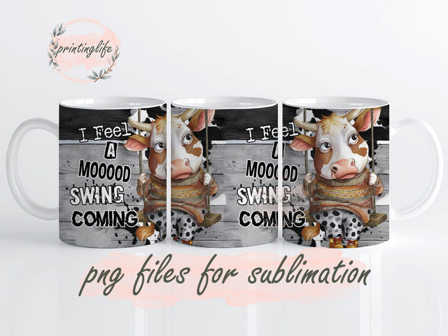 Cow Tumbler Wrap, Cow Mug Wrap Design, Instant Digital Design Download Mug Wrap Design, Mug Design PNG Sublimation PrintingLife 