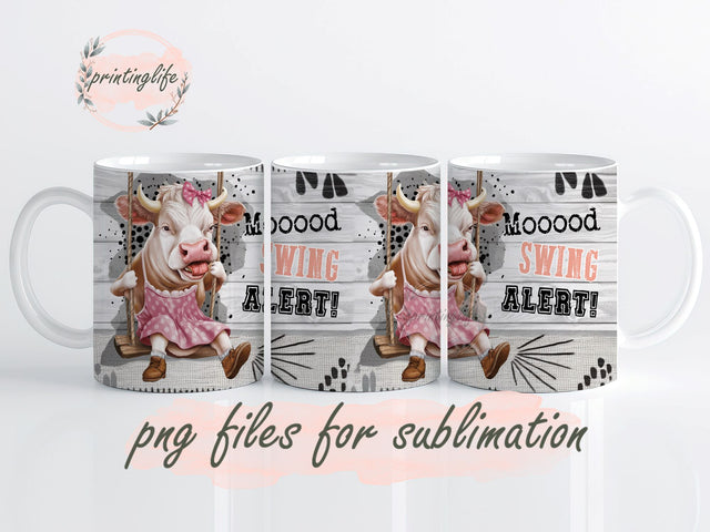 Cow Tumbler Wrap, Cow Mug Wrap Design, Instant Digital Design Download Mug Wrap Design, Mug Design PNG Sublimation PrintingLife 