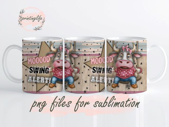 Cow Tumbler Wrap, Cow Mug Wrap Design, Instant Digital Design Download Mug Wrap Design, Mug Design PNG Sublimation PrintingLife 