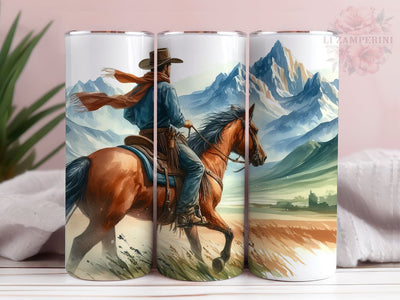 Cowboy 20 oz Tumbler Wrap, Western Straight Tumbler, Instant Digital Download PNG, Straight & Tapered Tumbler Wrap PNG Sublimation Li Zamperini 