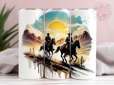 Cowboy 20oz Tumbler Wrap PNG, Wild West Cowboy Skinny Tumbler, Straight & Tapered Tumbler Wrap, Instant Digital Download Sublimation Li Zamperini 