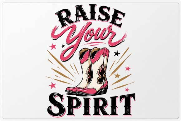 Cowboy Boots PNG | Raise Your Spirit Western Cowgirl Digital Download SVG BillahCrafts 