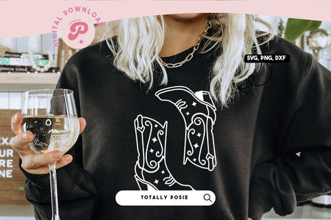 Cowboy Boots SVG SVG Totally Posie 