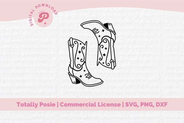 Cowboy Boots SVG SVG Totally Posie 