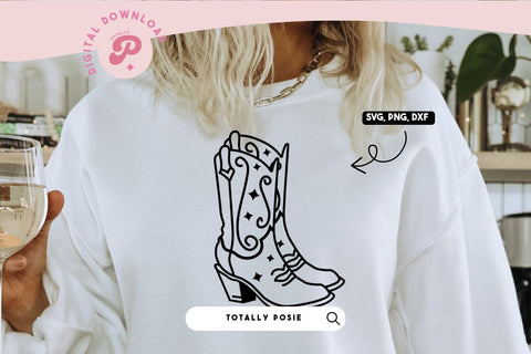Cowboy Boots SVG SVG Totally Posie 