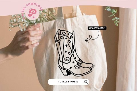 Cowboy Boots SVG SVG Totally Posie 