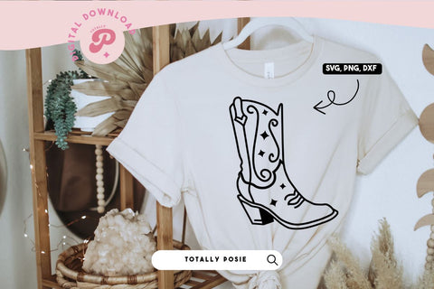 Cowboy Boots SVG SVG Totally Posie 