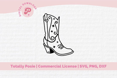 Cowboy Boots SVG SVG Totally Posie 