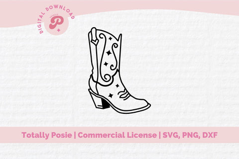 Cowboy Boots SVG SVG Totally Posie 